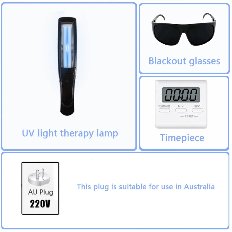 Uvb Lamp Vitiligo Physical Therapy Equipment Narrowband Light Lamp Medical Light Source UV 311nm Therapy For Psoriasis Eczema