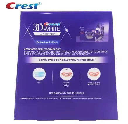 Crest White Teeth Whitening Strips 3D White Professional Effects Tooth Bleaching Strip Dental kit Oral Hygiene Care Whitestrips