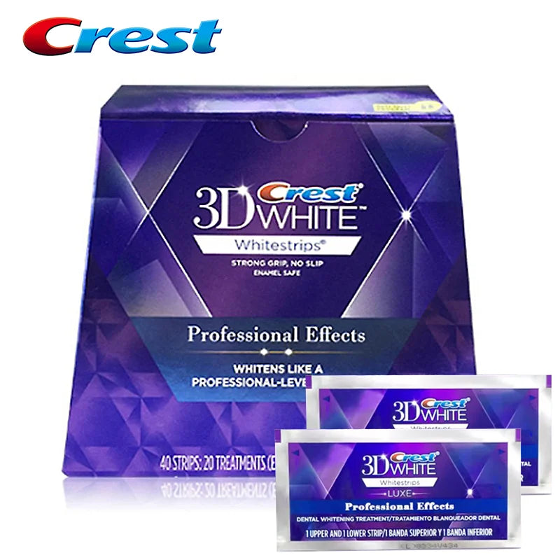 Crest White Teeth Whitening Strips 3D White Professional Effects Tooth Bleaching Strip Dental kit Oral Hygiene Care Whitestrips