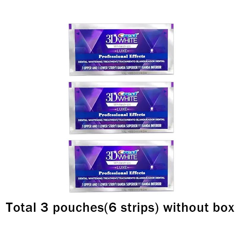 Crest White Teeth Whitening Strips 3D White Professional Effects Tooth Bleaching Strip Dental kit Oral Hygiene Care Whitestrips