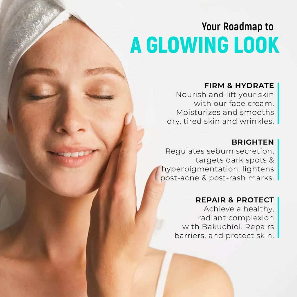 Bakuchiol Natural Retinol Alternative Cream For Face Minimize Wrinkles Retinol & Vitamin