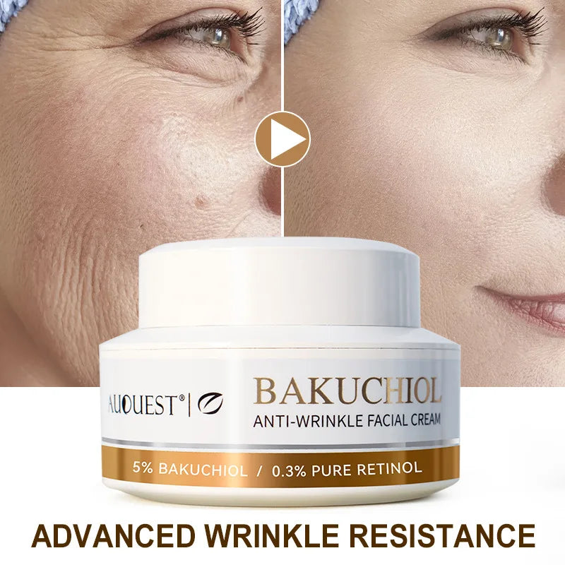 Bakuchiol Natural Retinol Alternative Cream For Face Minimize Wrinkles Retinol & Vitamin