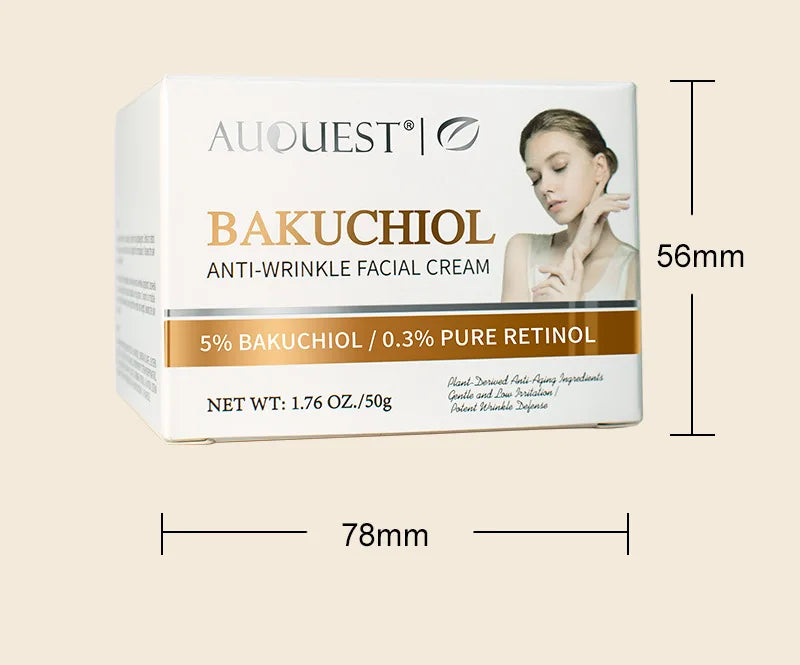 Bakuchiol Natural Retinol Alternative Cream For Face Minimize Wrinkles Retinol & Vitamin