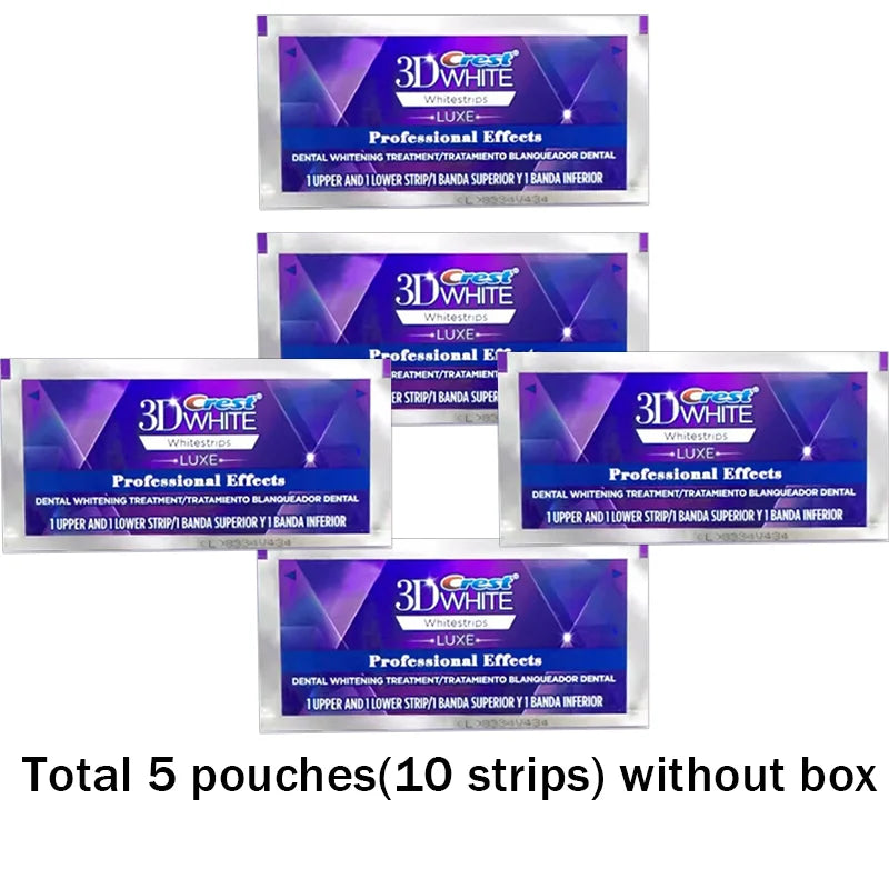 Crest White Teeth Whitening Strips 3D White Professional Effects Tooth Bleaching Strip Dental kit Oral Hygiene Care Whitestrips