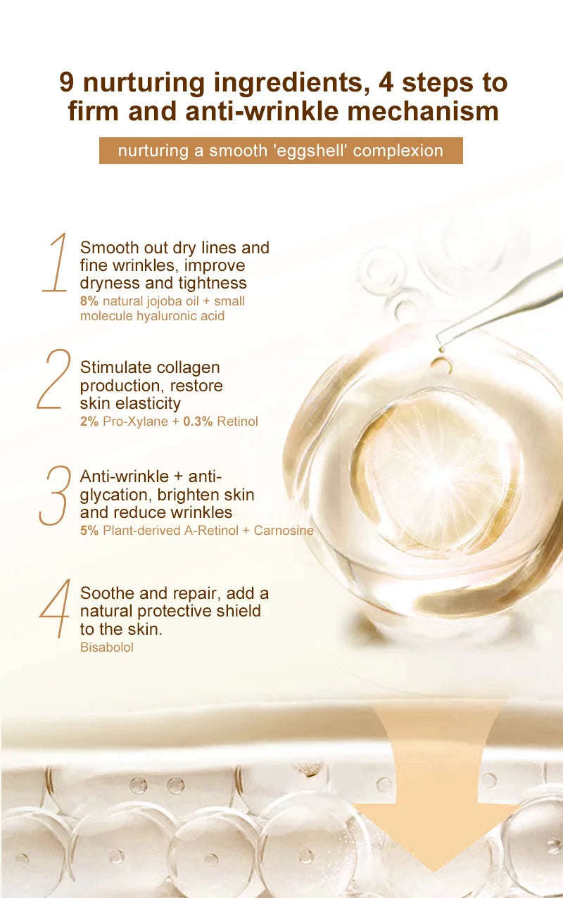 Bakuchiol Natural Retinol Alternative Cream For Face Minimize Wrinkles Retinol & Vitamin