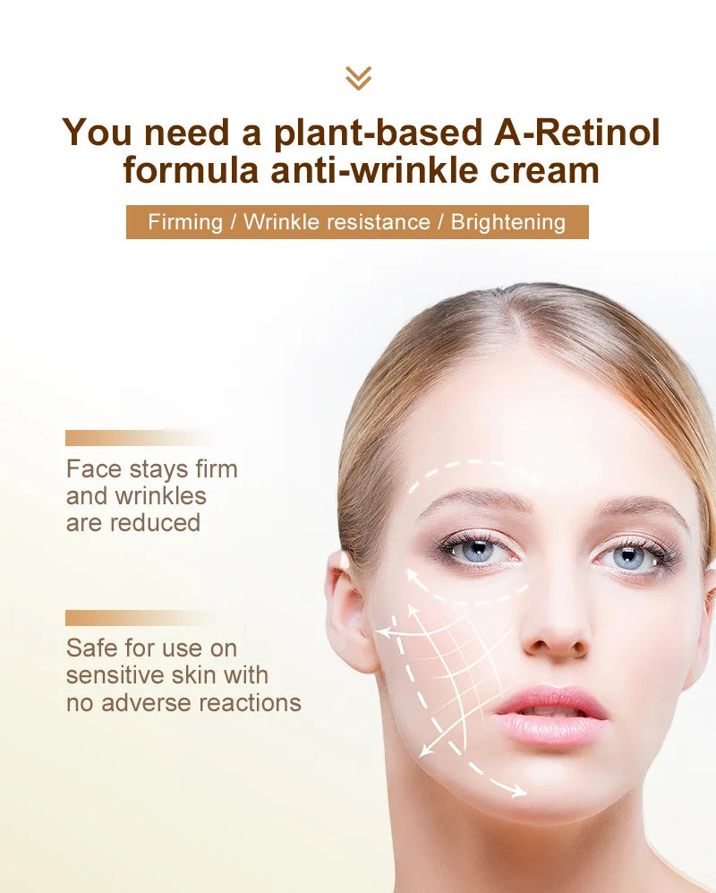 Bakuchiol Natural Retinol Alternative Cream For Face Minimize Wrinkles Retinol & Vitamin
